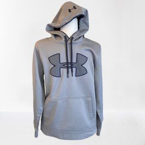 Under Armour Men's Grey DriFit Fleece Hoodie Small